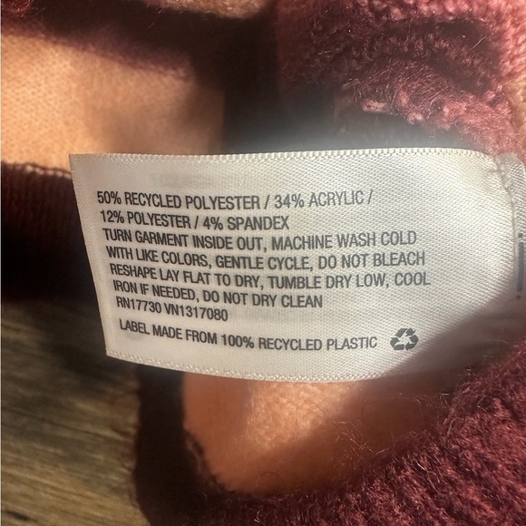 a new day Pink and Red  Striped Crew Neck Sweater - Picture 3 of 8